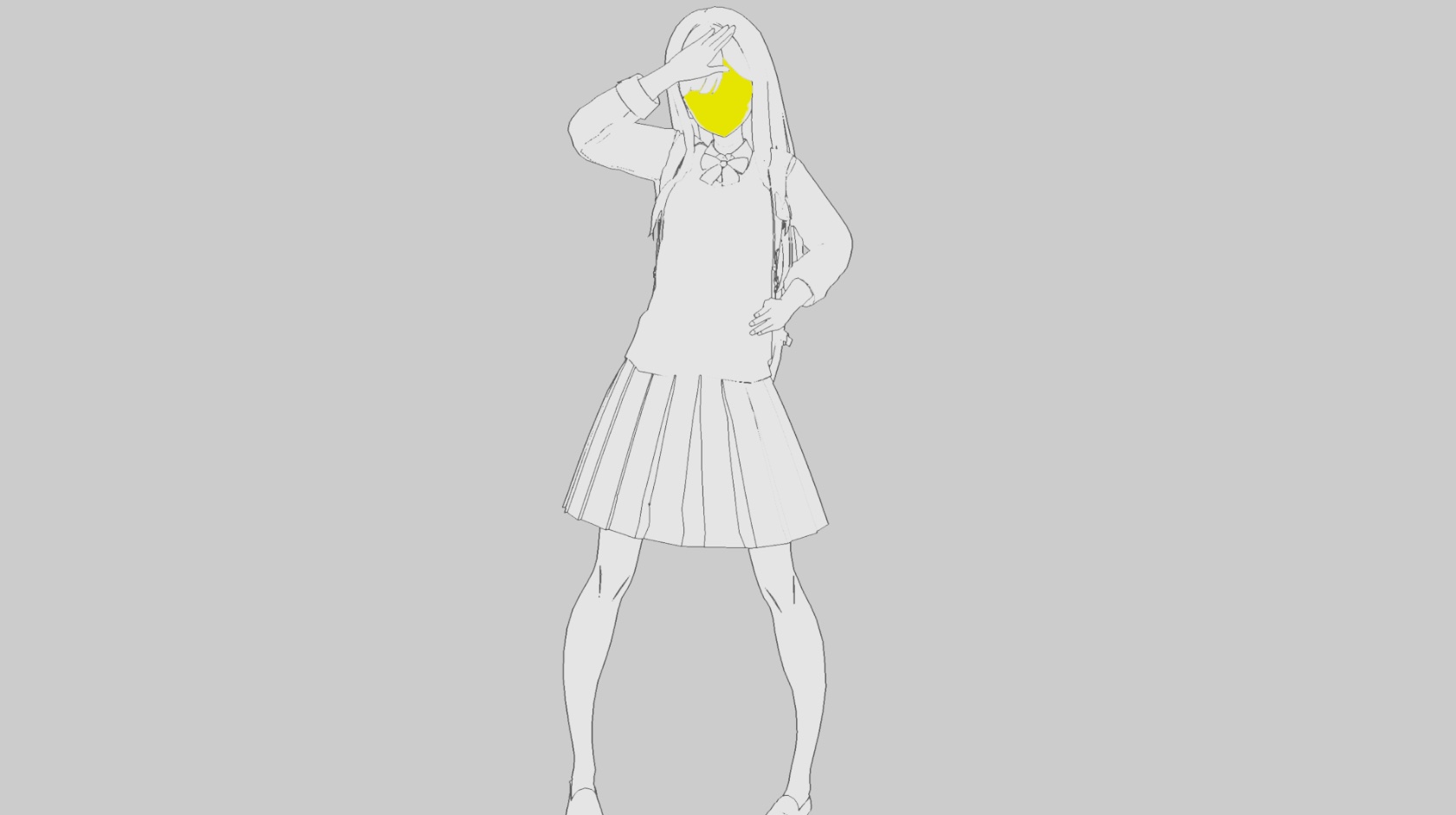 screen space outline debug view