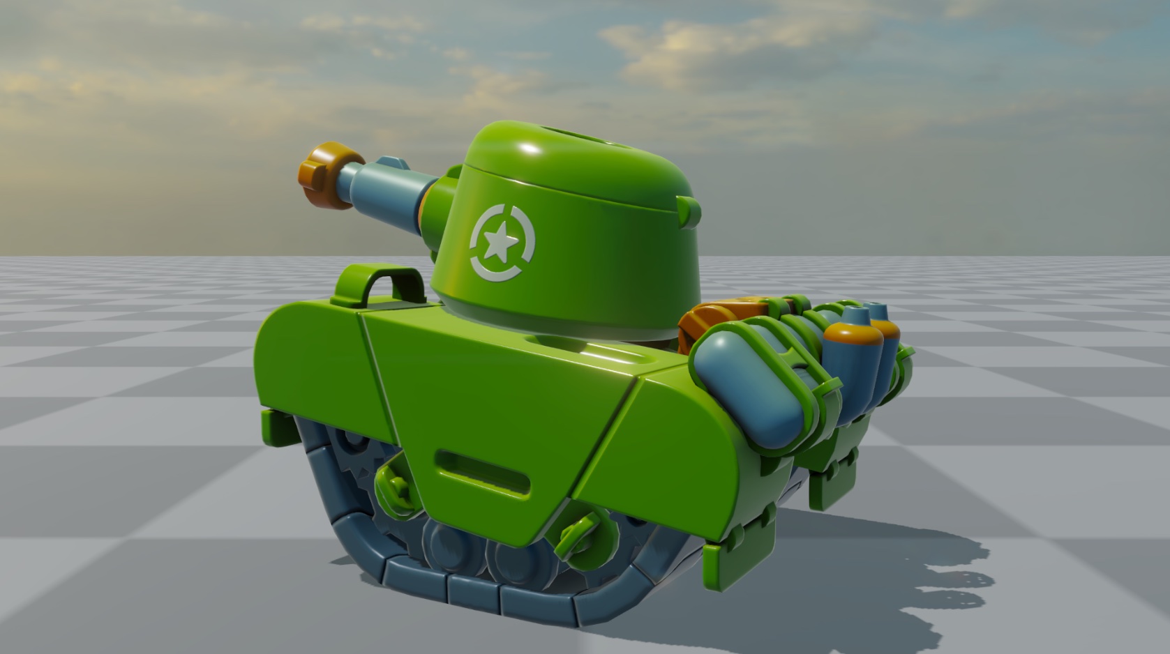 Same model using stanadard PBR material