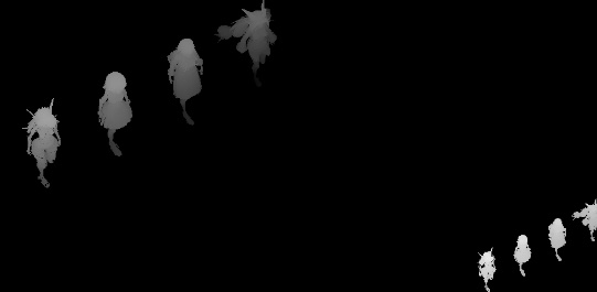 一個2層cascsade的shadow map