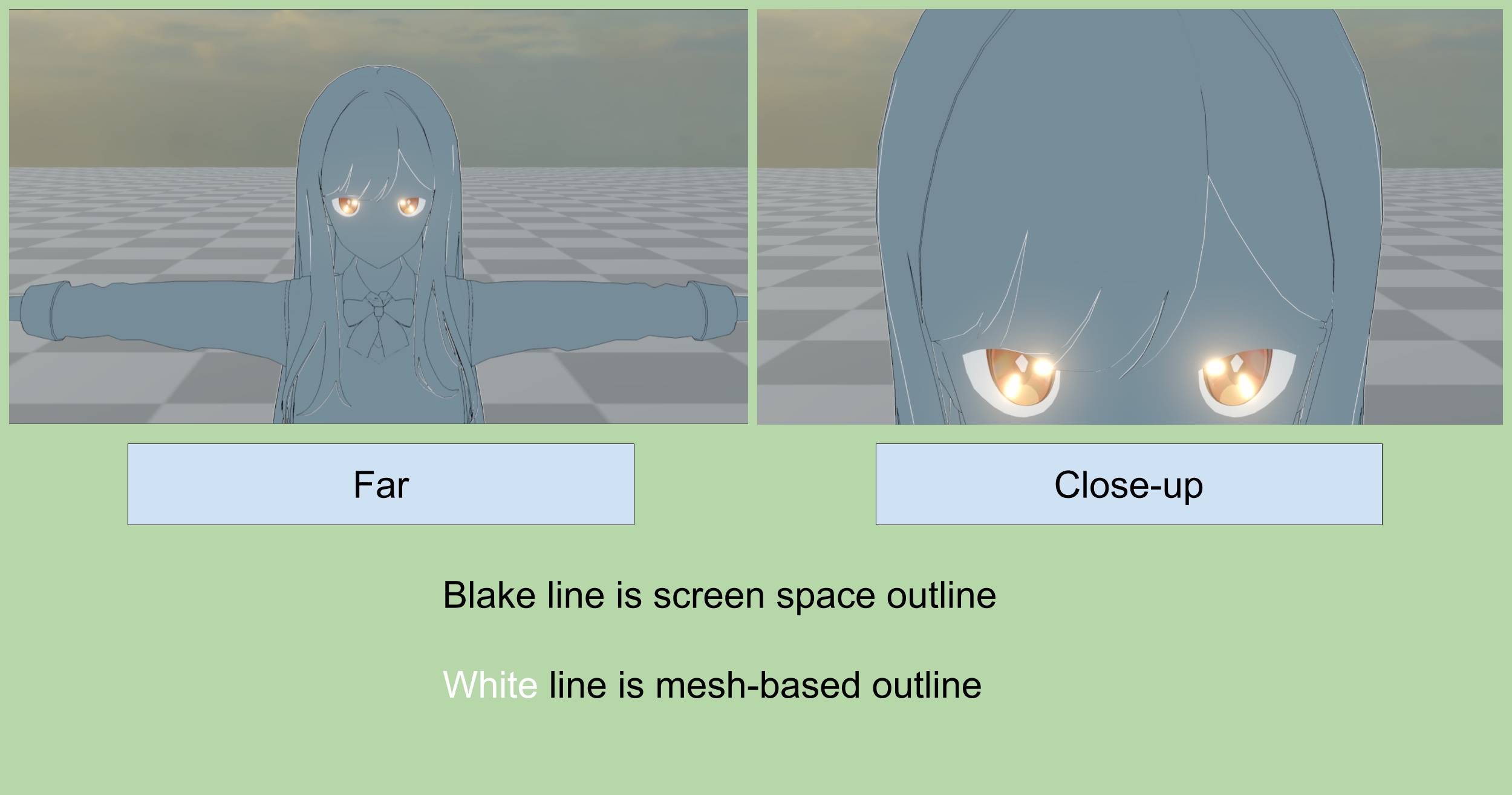 Make mesh-based outline scale behave as screen-space outline - On
