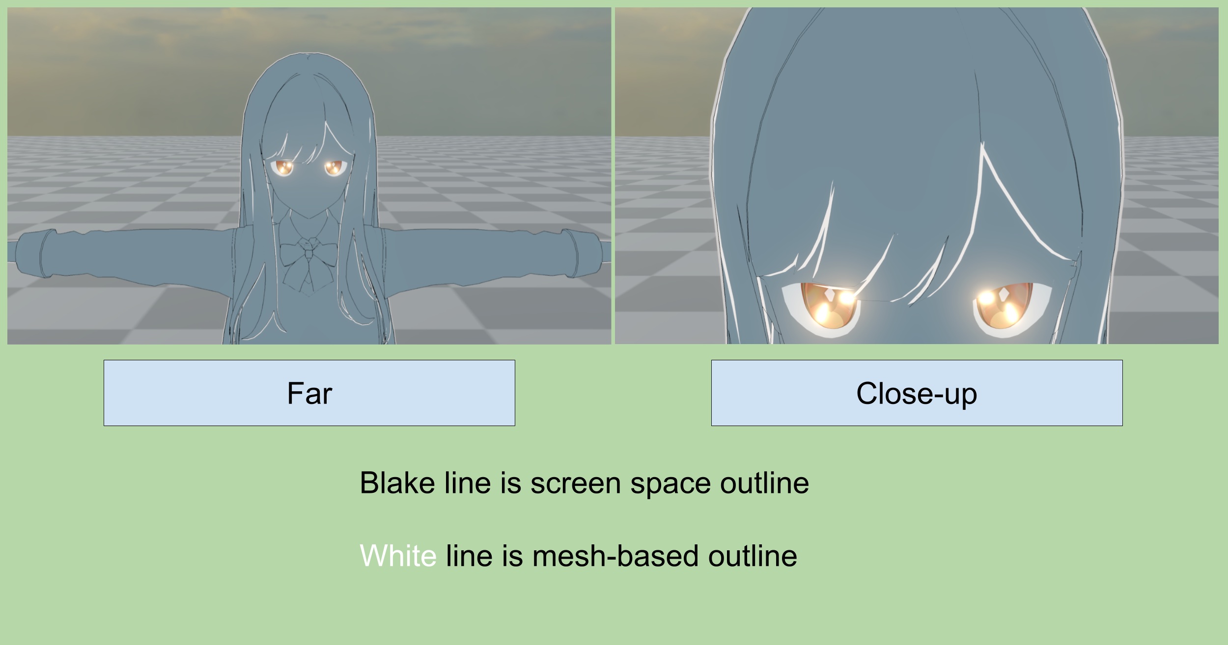 Make mesh-based outline scale behave as screen-space outline - Off